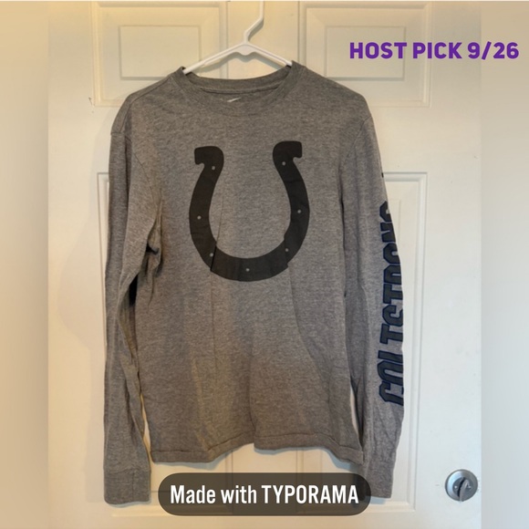 Nike Other - Medium Nike Unisex Grey Indianapolis Colts Coltstrong Long Sleeve Top